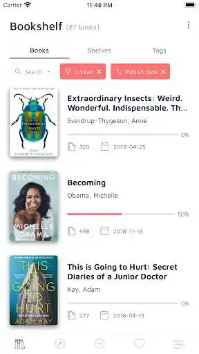 Play Bookshelf-Your virtual library as an online game Bookshelf-Your virtual library with UptoPlay