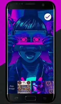 Play Boombox Cool Music Lover Headphones Lock Screen