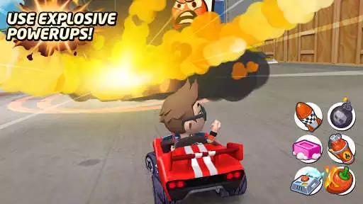 Play Boom Karts Multiplayer Racing as an online game Boom Karts Multiplayer Racing with UptoPlay