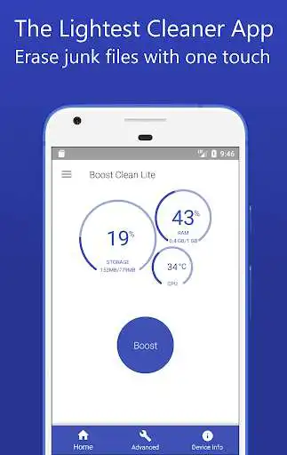 Play APK Boost Clean Lite  and enjoy Boost Clean Lite with UptoPlay com.diol.apps.boostcleanerlite