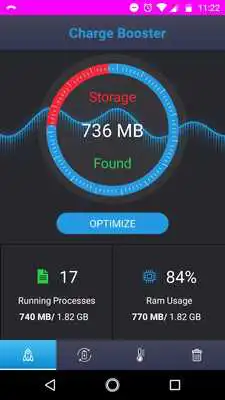 Play Booster Lite - Battery Life  System status
