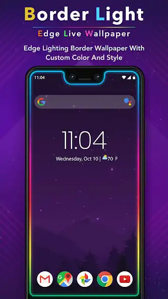Play Border Light Live Wallpaper - Edge Border Light  and enjoy Border Light Live Wallpaper - Edge Border Light with UptoPlay