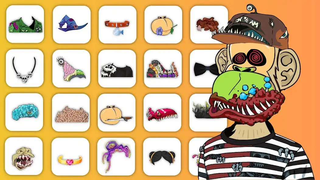 Play Bored Ape Creator Avatar Maker as an online game Bored Ape Creator Avatar Maker with UptoPlay