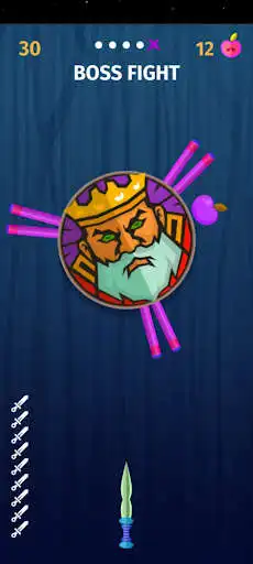 Play Boss Fight Knife Hit as an online game Boss Fight Knife Hit with UptoPlay