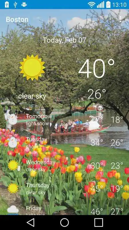 Play Boston - weather