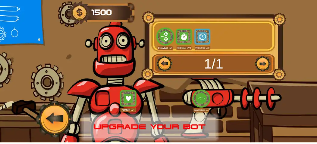 Play Bot Lazer Fight Demo as an online game Bot Lazer Fight Demo with UptoPlay