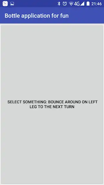 Play Bottle app for fun
