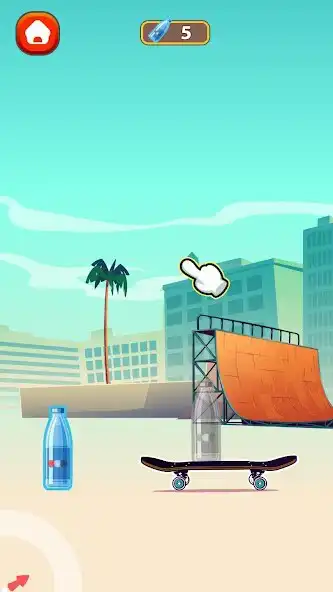 Play Bottle Flip Adventures as an online game Bottle Flip Adventures with UptoPlay