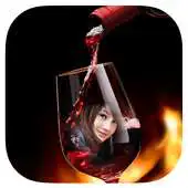 Free play online Bottle Glass Free Photo Frame APK
