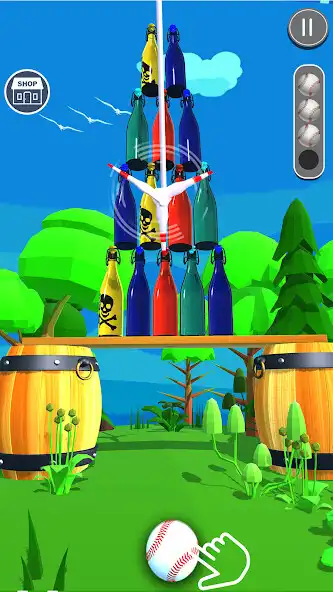 Play Bottle Shooting 3D - Fun Games as an online game Bottle Shooting 3D - Fun Games with UptoPlay