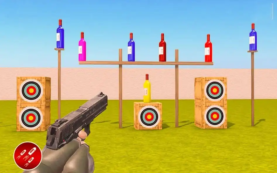 Play Bottle Shooting 3D as an online game Bottle Shooting 3D with UptoPlay