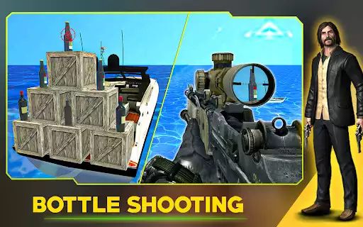Play Bottle Shooting: Epic Shoot 3D as an online game Bottle Shooting: Epic Shoot 3D with UptoPlay