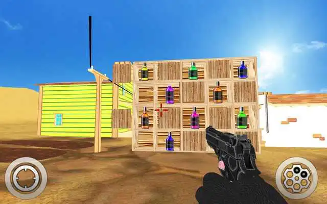 Play bottle shooting Expert FPS Gun fire action game