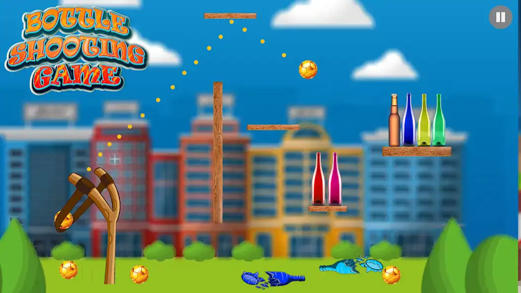 Play Bottle Shooting Game Mini game as an online game Bottle Shooting Game Mini game with UptoPlay