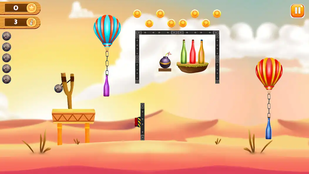 Play Bottle Shooting : Games 2023 as an online game Bottle Shooting : Games 2023 with UptoPlay