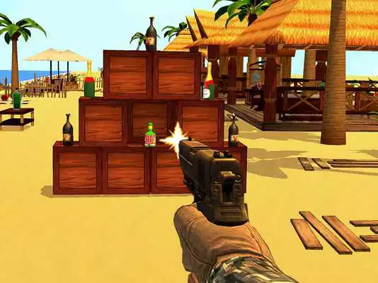 Play Bottle Shooting Training : Range Target Smashing