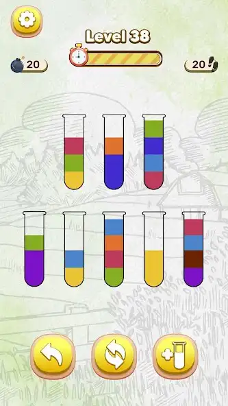 Play Bottle Sort Puzzle as an online game Bottle Sort Puzzle with UptoPlay