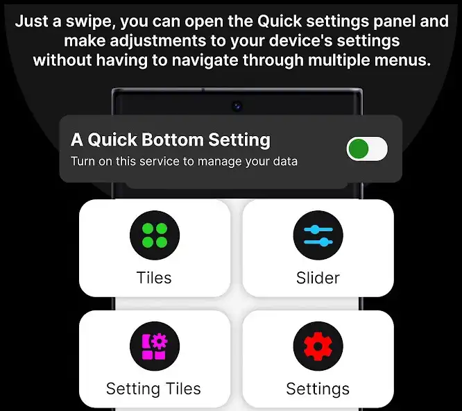 Play Bottom Panel Quick Settings  and enjoy Bottom Panel Quick Settings with UptoPlay
