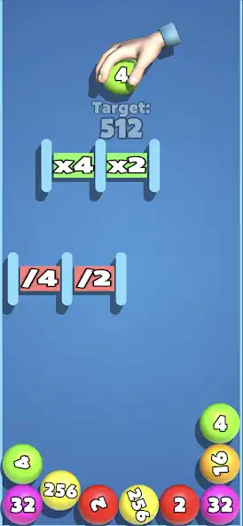 Play Bounce Ball 2048 as an online game Bounce Ball 2048 with UptoPlay