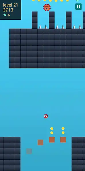 Play Bounce: Red Ball Adventure as an online game Bounce: Red Ball Adventure with UptoPlay