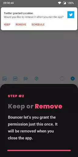 Play Bouncer - Temporary App Permissions as an online game Bouncer - Temporary App Permissions with UptoPlay