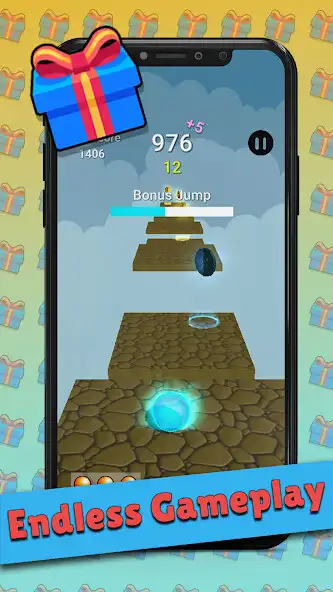 Play Bouncy Ball Saga: Tile Jumper as an online game Bouncy Ball Saga: Tile Jumper with UptoPlay