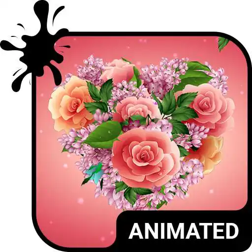 Play Bouquet Animated Keyboard + Live Wallpaper APK
