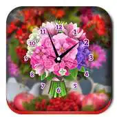 Free play online Bouquet Clock Live Wallpapers APK