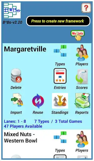 Play APK Bowling Brackets / Sidepots  and enjoy Bowling Brackets / Sidepots with UptoPlay com.BOBs.BBS
