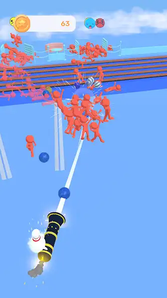 Play Bowling Pin Shooter 3D as an online game Bowling Pin Shooter 3D with UptoPlay