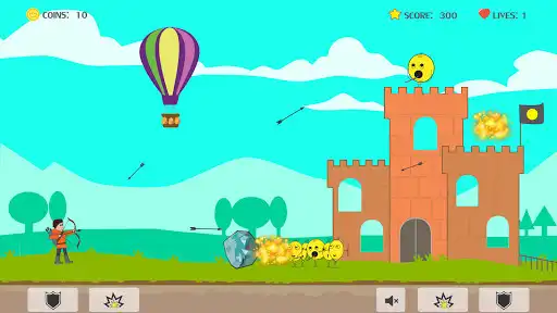 Play Bowmaster: Arrow Fight as an online game Bowmaster: Arrow Fight with UptoPlay