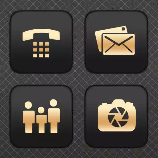 Play Boxed Golden Gray Icons APK