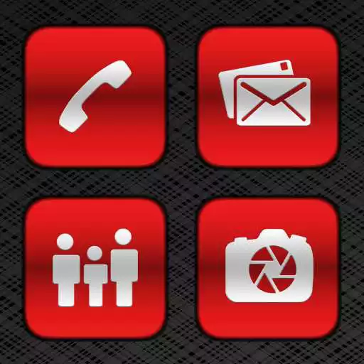 Play Boxed Red Metallic Icons APK