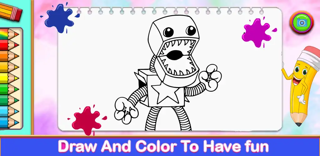 Play Boxy Boo Play Time Coloring as an online game Boxy Boo Play Time Coloring with UptoPlay
