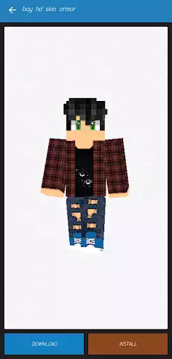 Play Boys Skins for Minecraft PE as an online game Boys Skins for Minecraft PE with UptoPlay