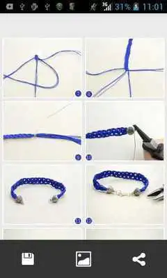 Play Bracelet weaving step