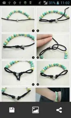 Play Bracelet weaving step