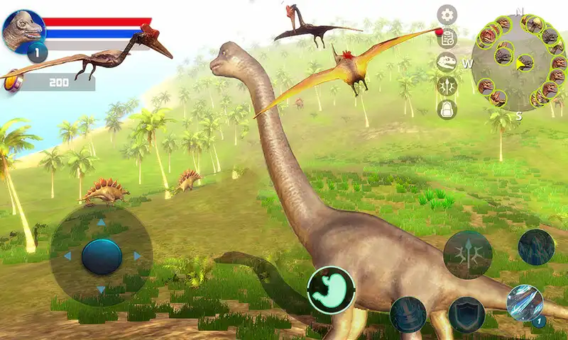 Play Brachiosaurus Simulator as an online game Brachiosaurus Simulator with UptoPlay
