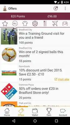Play Bradford City F.C. Rewards