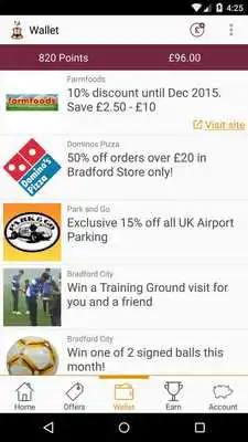 Play Bradford City F.C. Rewards