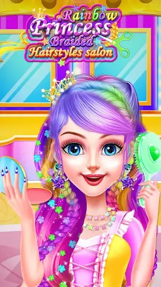Play Braided princess hair salon  and enjoy Braided princess hair salon with UptoPlay
