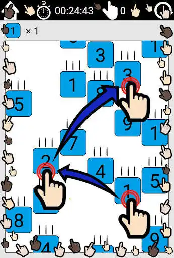Play Brain activation in 30 seconds -Touch Drop Number-  and enjoy Brain activation in 30 seconds -Touch Drop Number- with UptoPlay