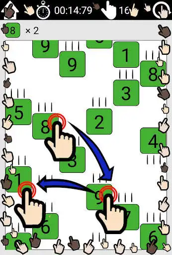 Play Brain activation in 30 seconds -Touch Drop Number- as an online game Brain activation in 30 seconds -Touch Drop Number- with UptoPlay