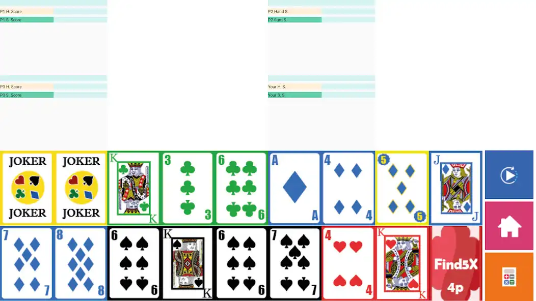 Play Brain Card Game - Find5x 4P as an online game Brain Card Game - Find5x 4P with UptoPlay