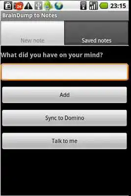 Play BrainDump to Notes