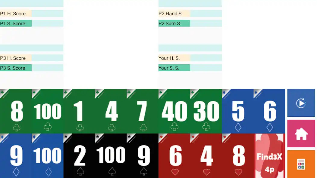 Play Brain Game - Find3x 4P as an online game Brain Game - Find3x 4P with UptoPlay