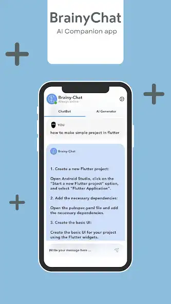 Play BrainyChat -  AI Companion  and enjoy BrainyChat -  AI Companion with UptoPlay