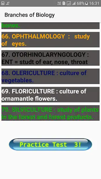 Play Branches of Biology as an online game Branches of Biology with UptoPlay