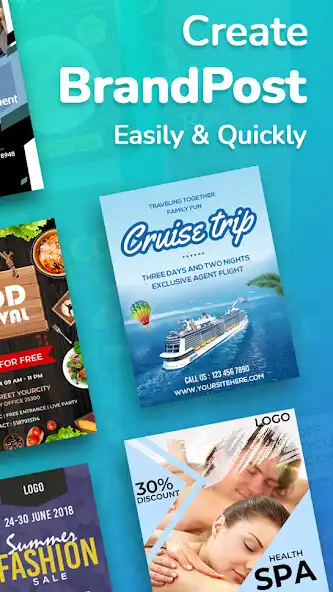 Play BrandPost: Flyer, Poster Maker as an online game BrandPost: Flyer, Poster Maker with UptoPlay