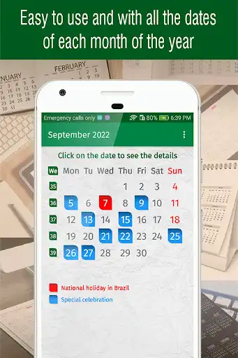 Play Brazil Calendar 2022 as an online game Brazil Calendar 2022 with UptoPlay
